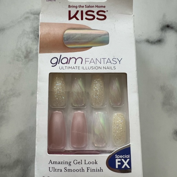 KISS Gel, Jelly, Glam & Jewel Fantasy, Press-On Nails, Long Length, 6 Boxes-New - Picture 12 of 14